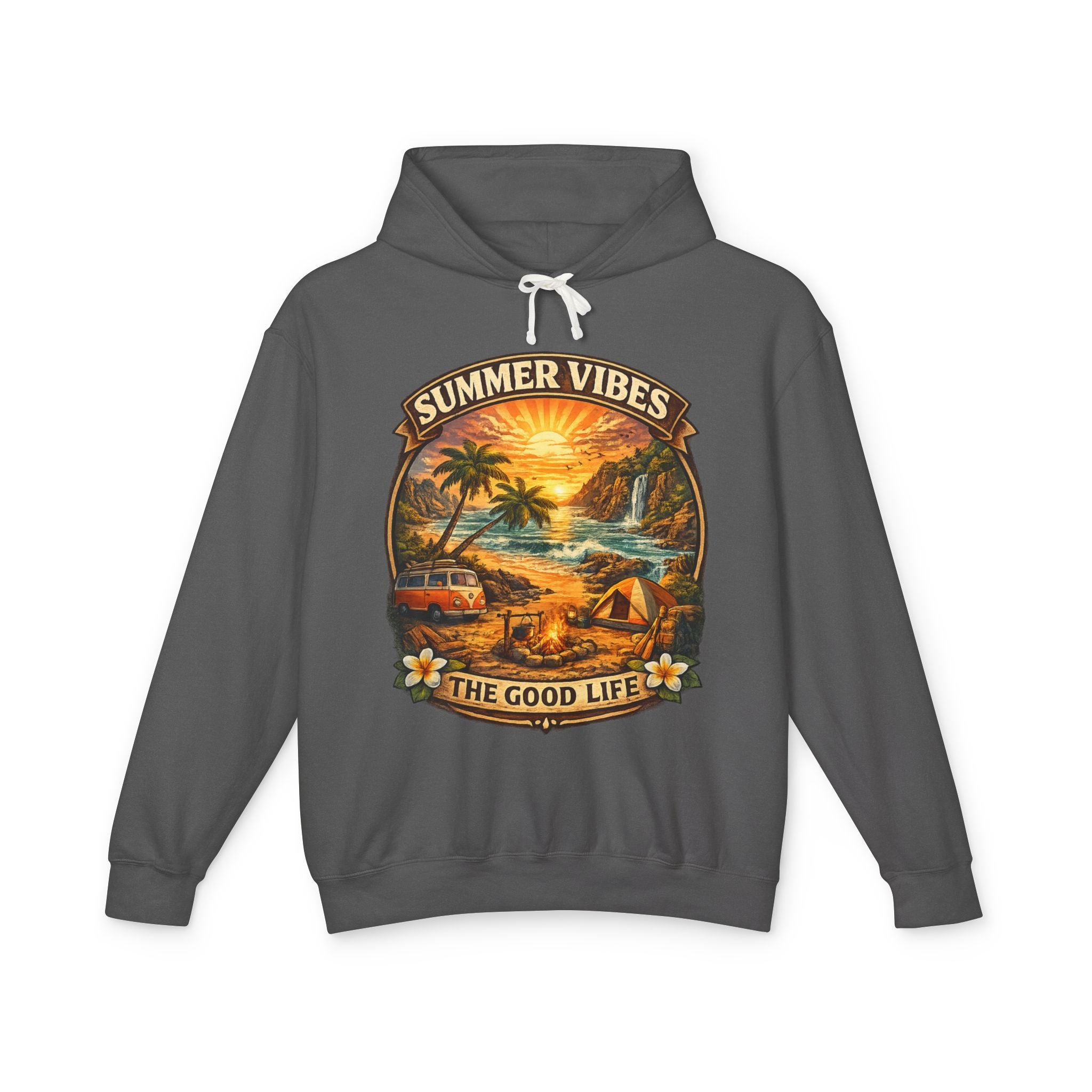 Summer Vibes Hoodie — The Good Life Beach Sunset Pullover