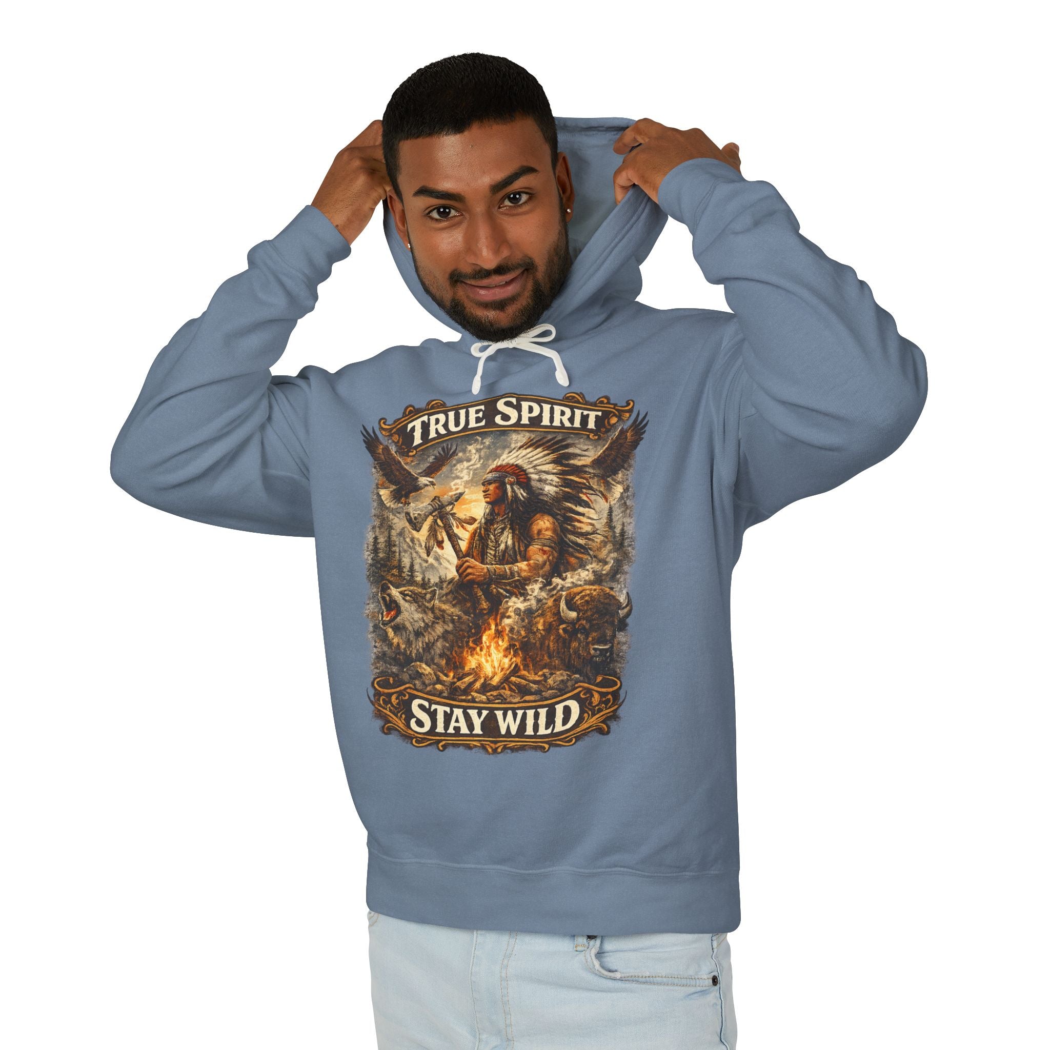 Stay Wild Hoodie — True Spirit Native-Inspired Graphic Hoodie