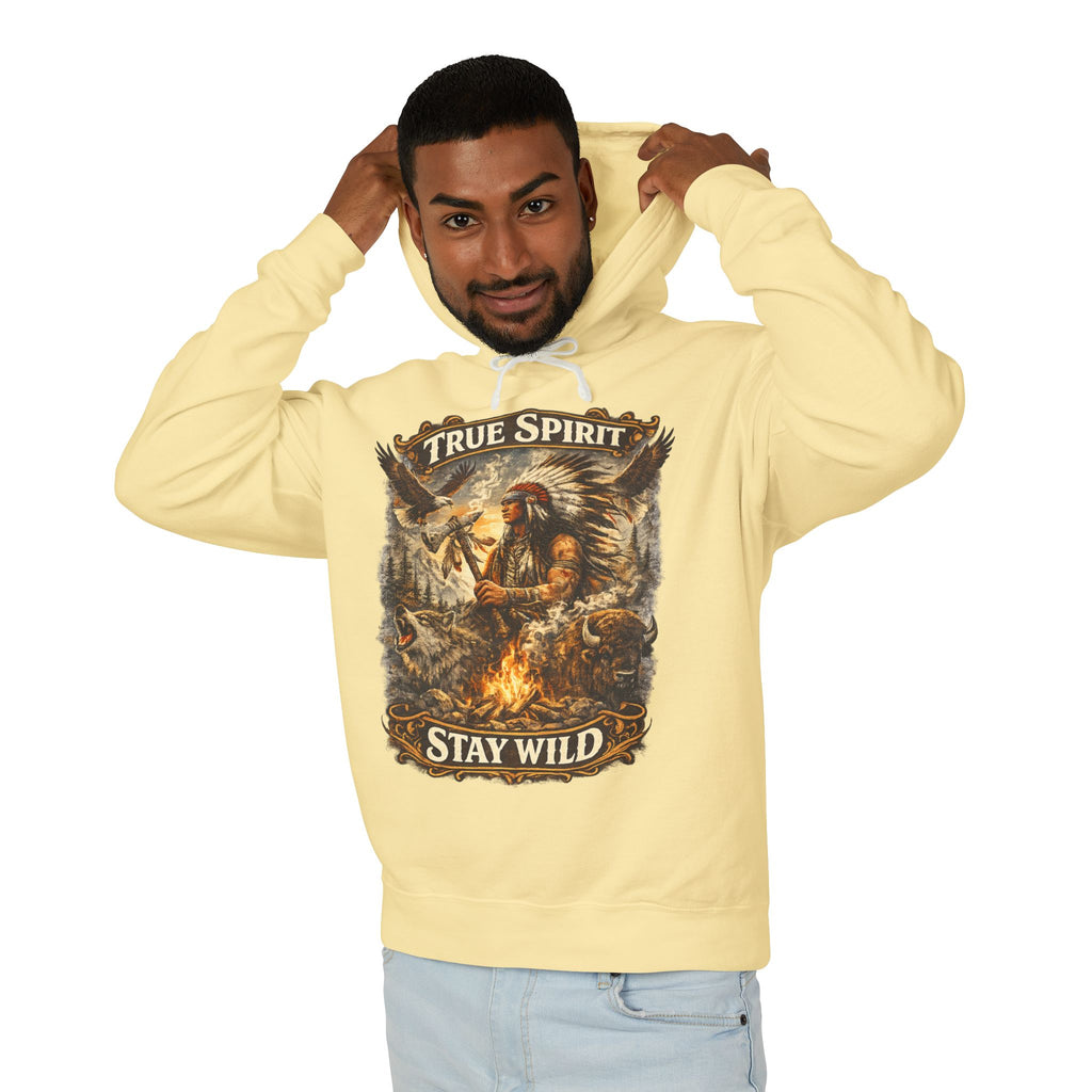 Stay Wild Hoodie — True Spirit Native-Inspired Graphic Hoodie