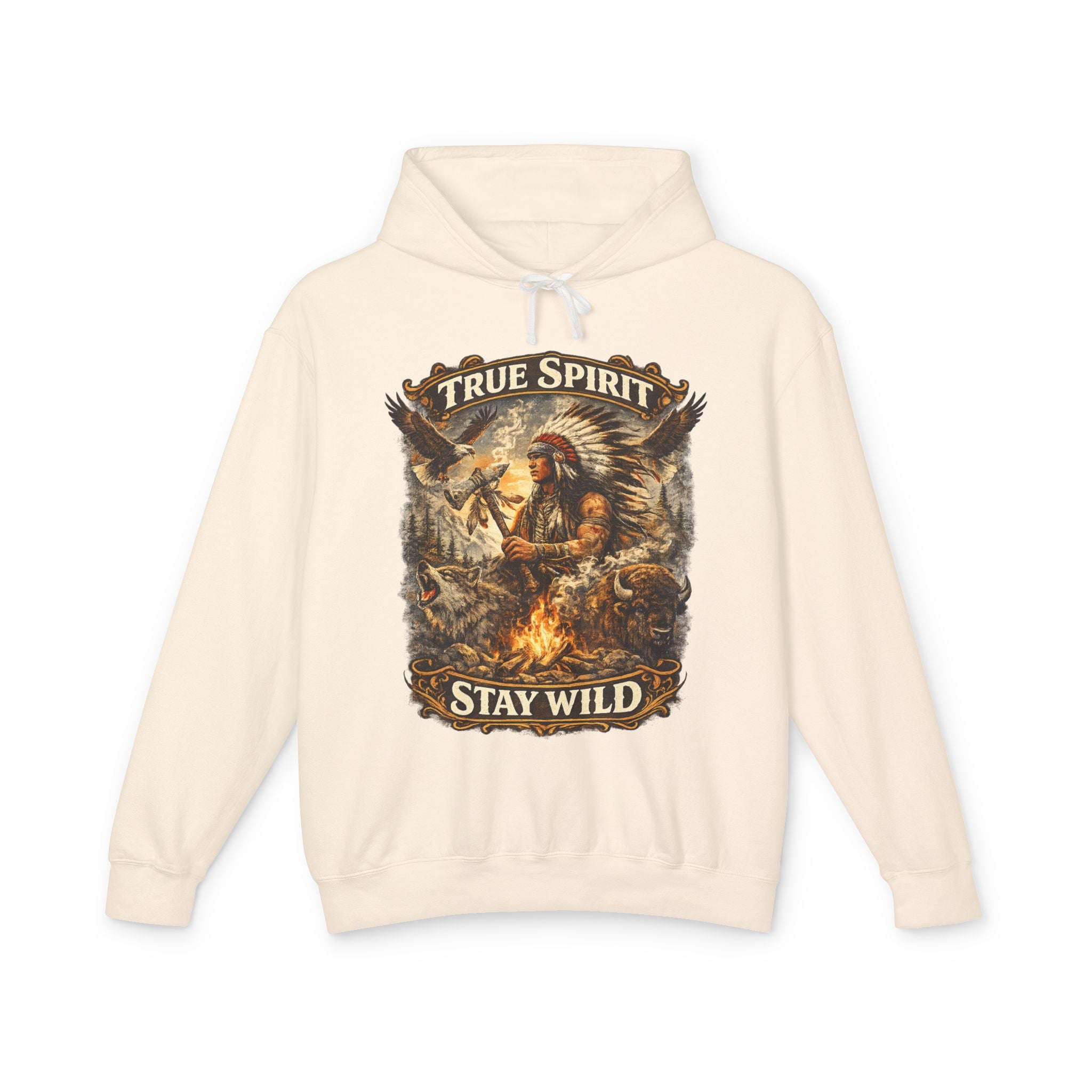 Stay Wild Hoodie — True Spirit Native-Inspired Graphic Hoodie