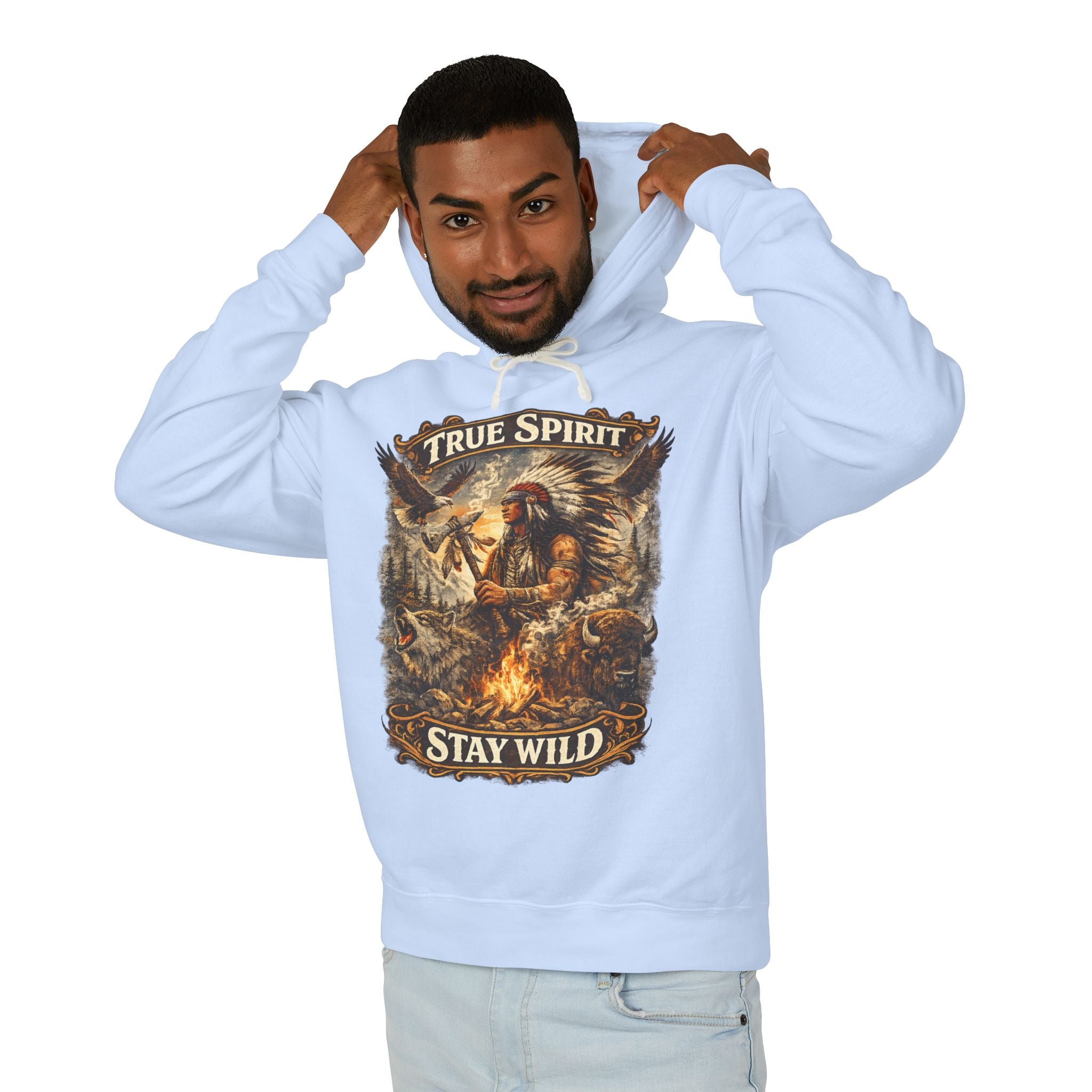 Stay Wild Hoodie — True Spirit Native-Inspired Graphic Hoodie
