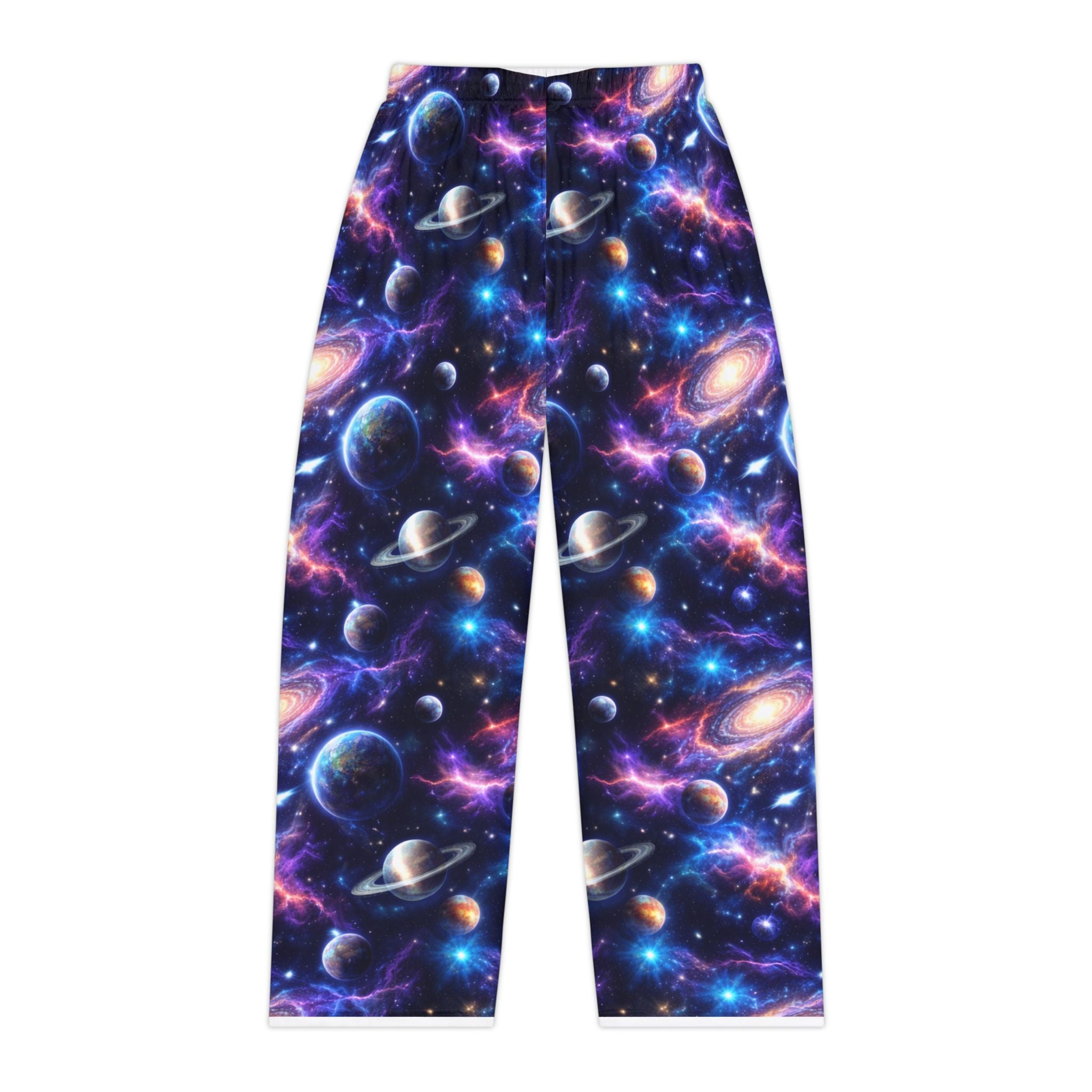 Galaxy Print Women's Pajama Pants — Space Planet All-Over-Print Lounge Pants