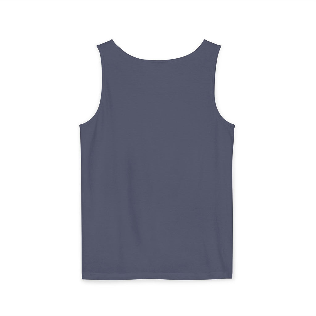 Tank Top — "Wild & Free" Sunset Mountain Camping Graphic