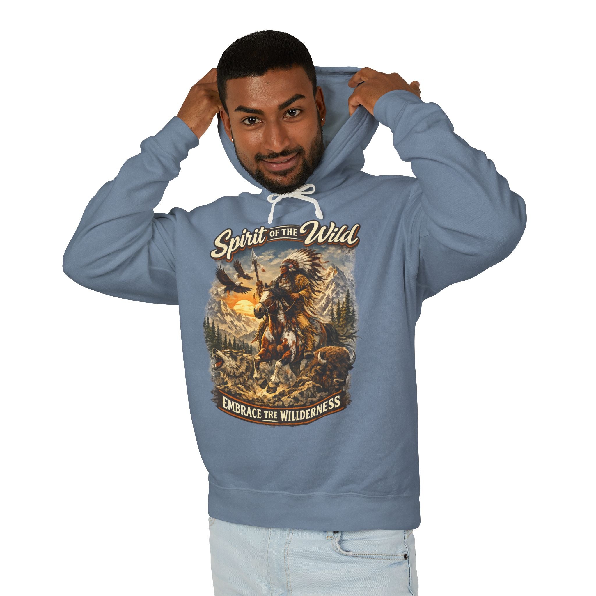 Spirit of the Wild Hoodie — Embrace the Wilderness Native Horse Graphic Hoodie