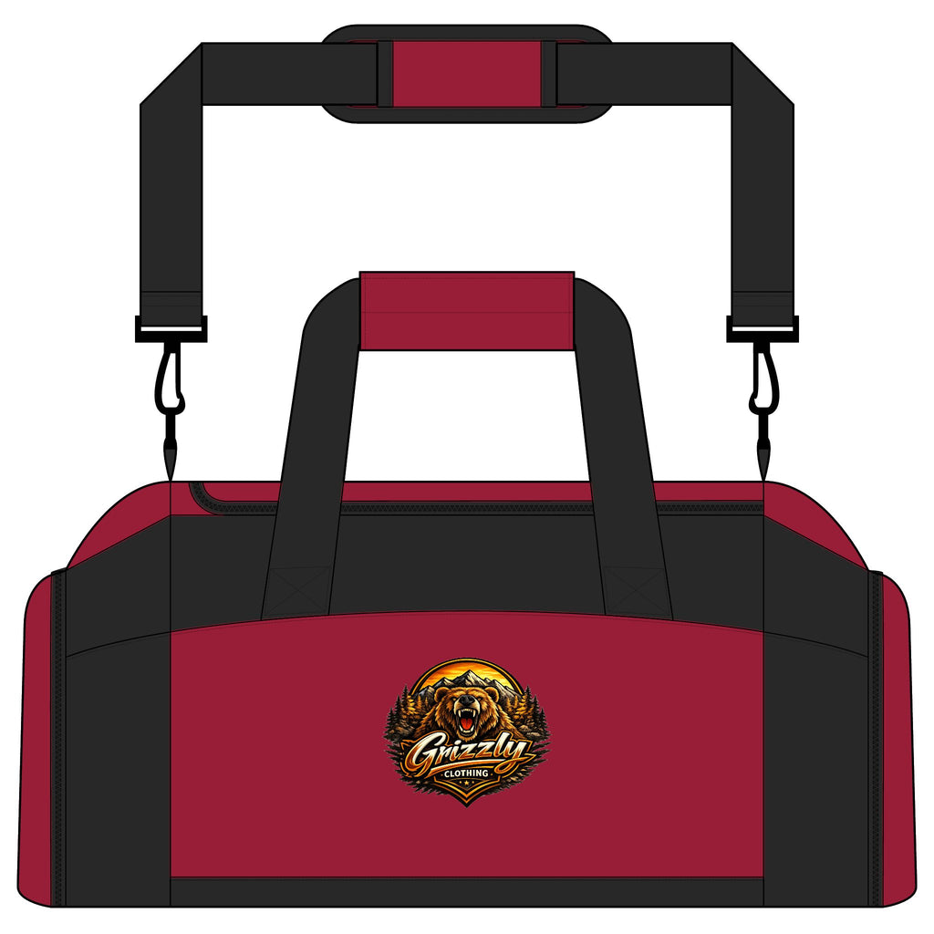Grizzly Strength Gym Bag — Athletic Duffle with Fierce Bear Logo