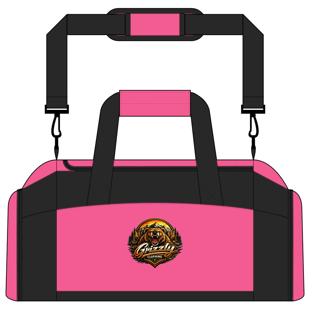 Grizzly Strength Gym Bag — Athletic Duffle with Fierce Bear Logo