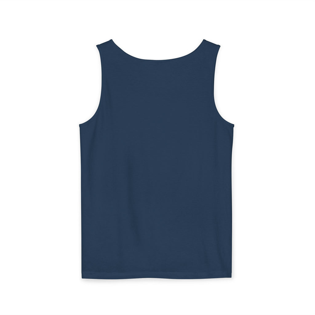 Tank Top — "Wild & Free" Sunset Mountain Camping Graphic