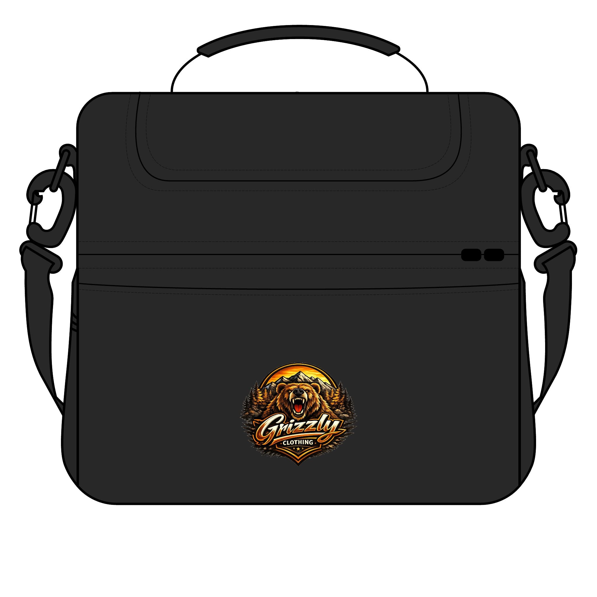 Insulated Grizzly Bear Cooler Bag — Outdoor Lunch/Drink Cooler with ‘Grizzly’ Logo