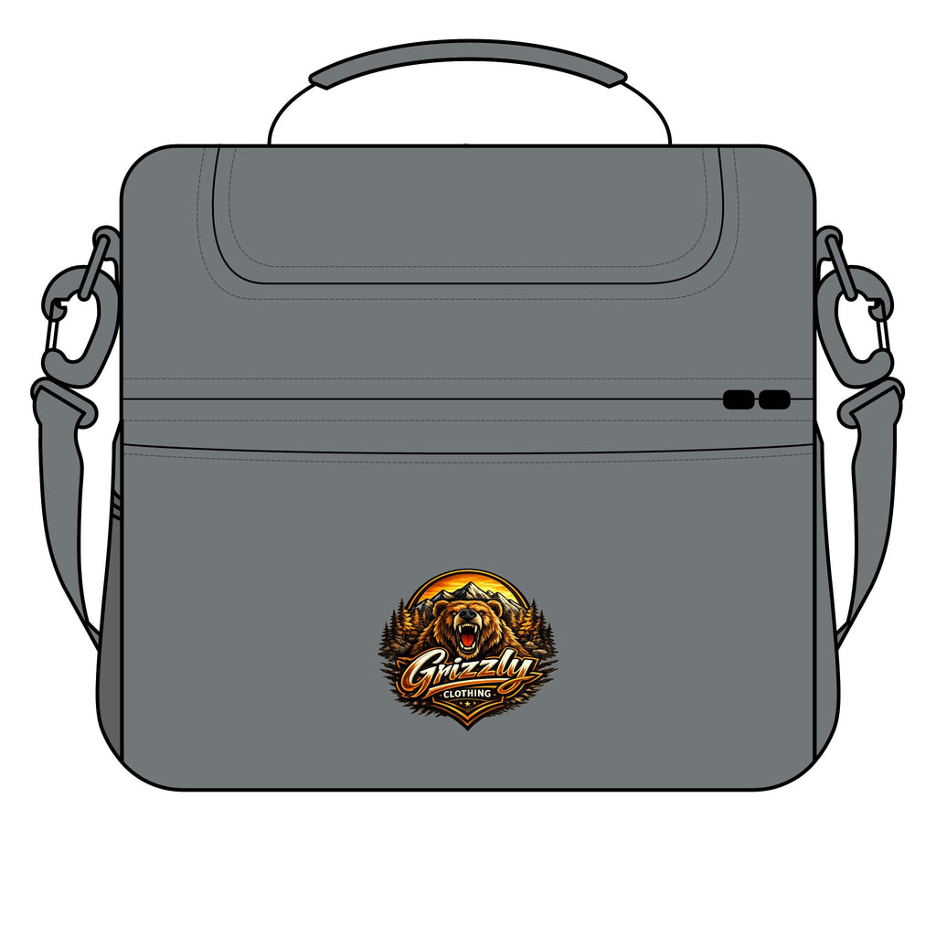 Insulated Grizzly Bear Cooler Bag — Outdoor Lunch/Drink Cooler with ‘Grizzly’ Logo
