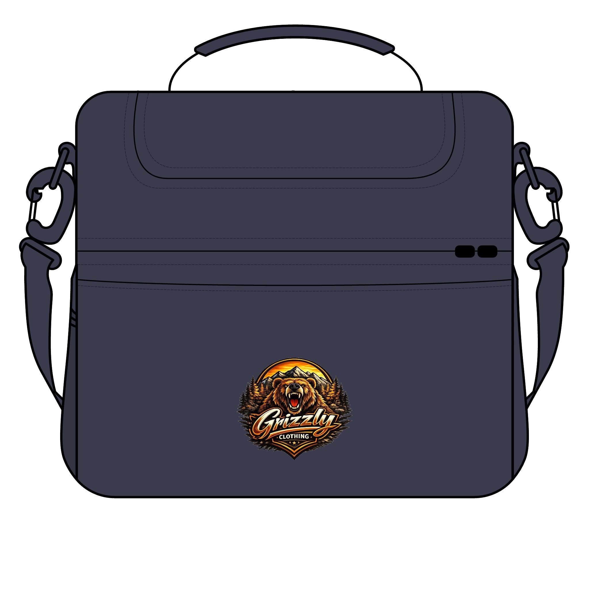 Insulated Grizzly Bear Cooler Bag — Outdoor Lunch/Drink Cooler with ‘Grizzly’ Logo