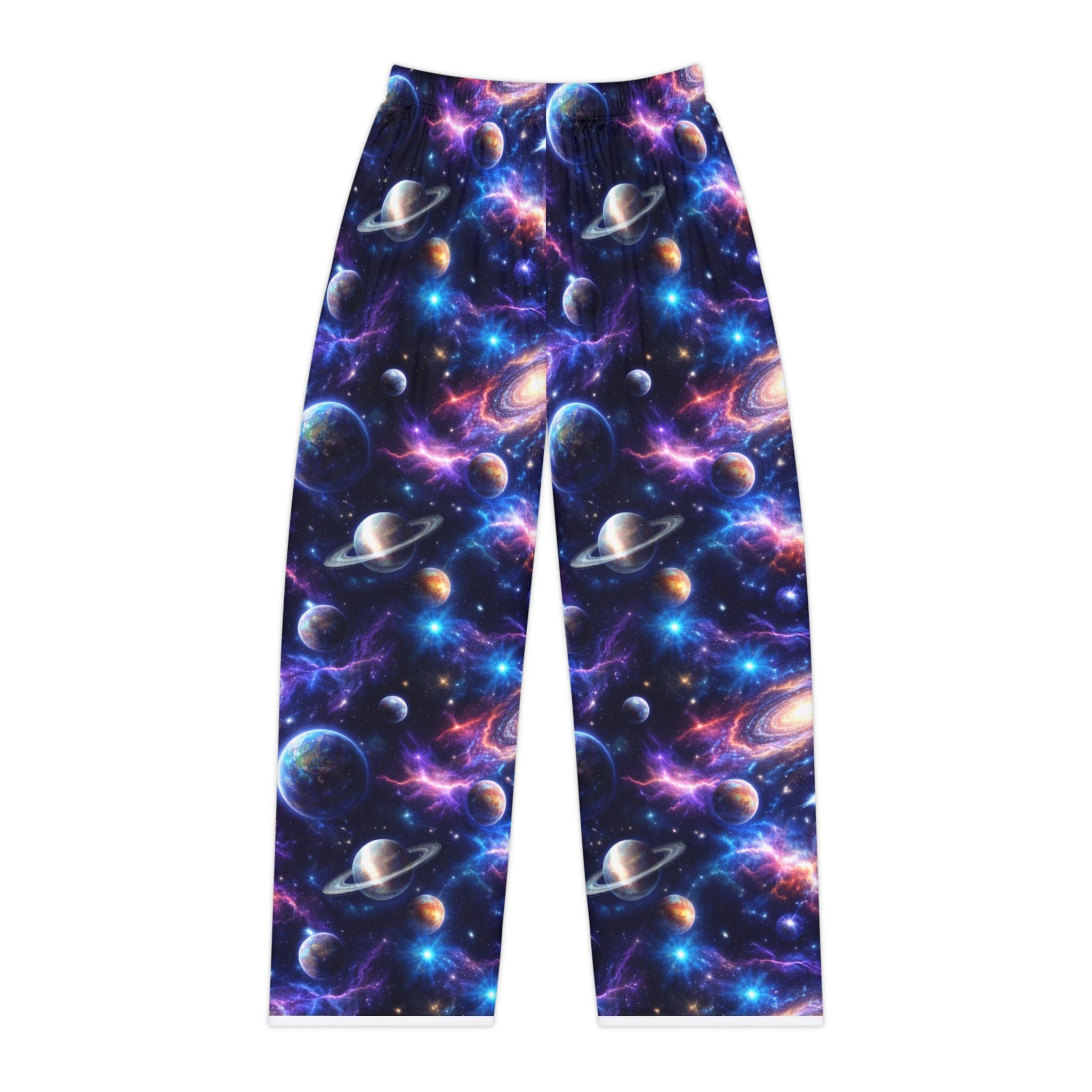Galaxy Print Women's Pajama Pants — Space Planet All-Over-Print Lounge Pants