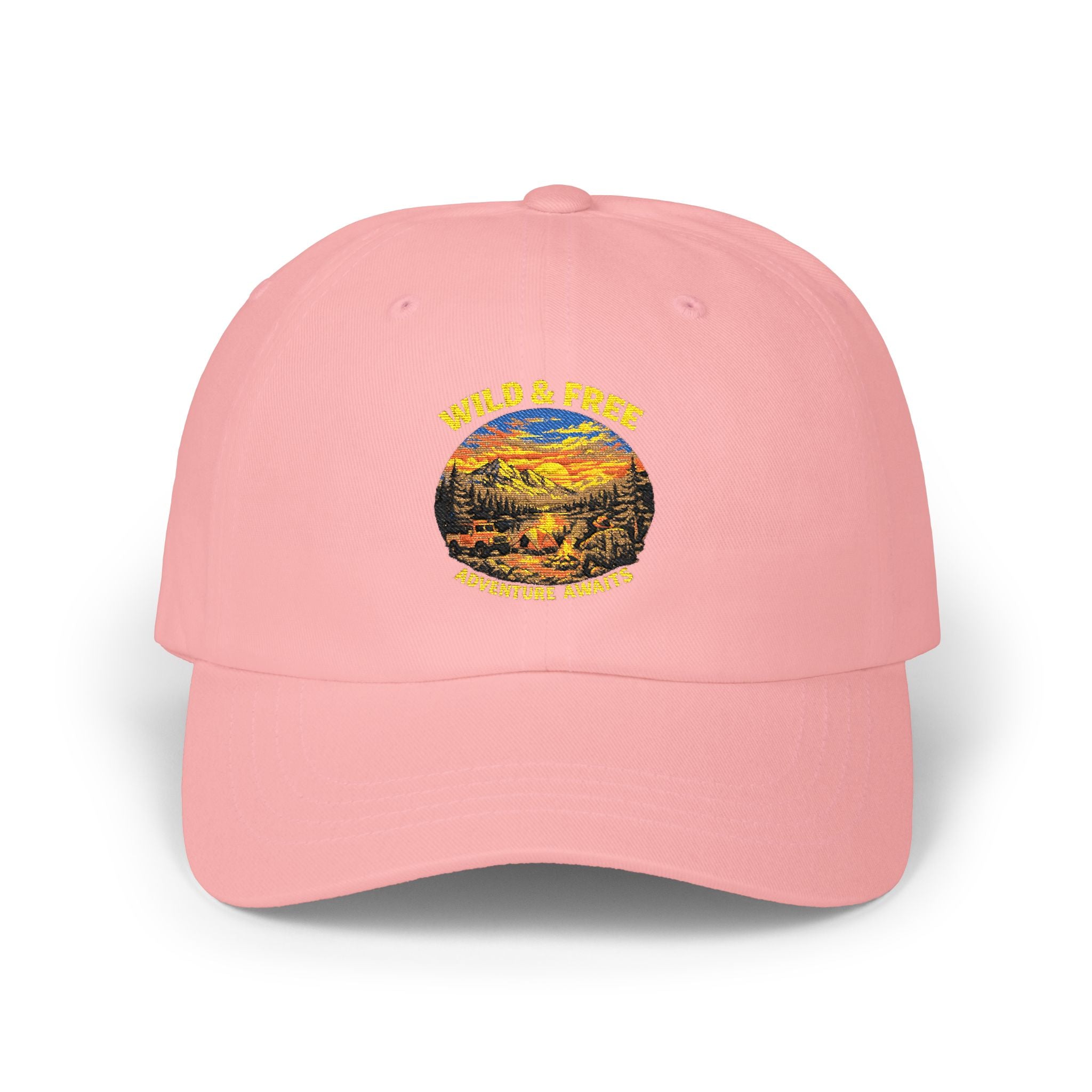 Sunset Trail Dad Cap — Wild & Free Mountain Landscape Hat