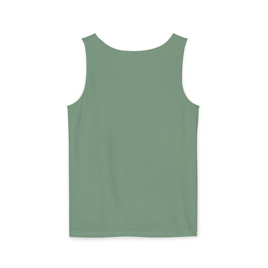 Tank Top — "Wild & Free" Sunset Mountain Camping Graphic