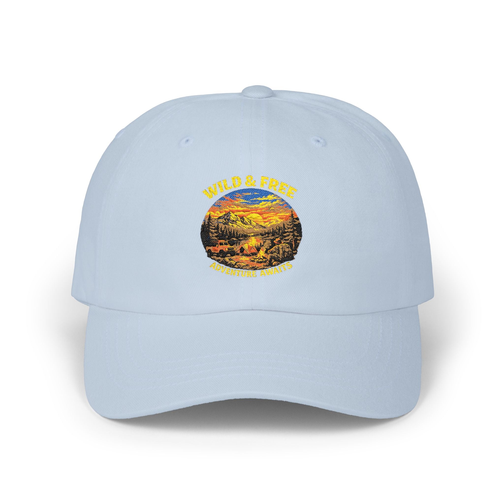 Sunset Trail Dad Cap — Wild & Free Mountain Landscape Hat
