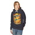 Surf's Up Beach Party Hoodie — Vintage Sunset Surfboard Pullover