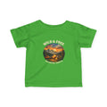 Infant Tee — Sunset Mountain Campfire Graphic Baby Shirt