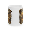 Ceramic Mug — 'True Spirit Stays Wild' Eagle & Wolf Rustic Nature Coffee Mug (11oz/15oz)
