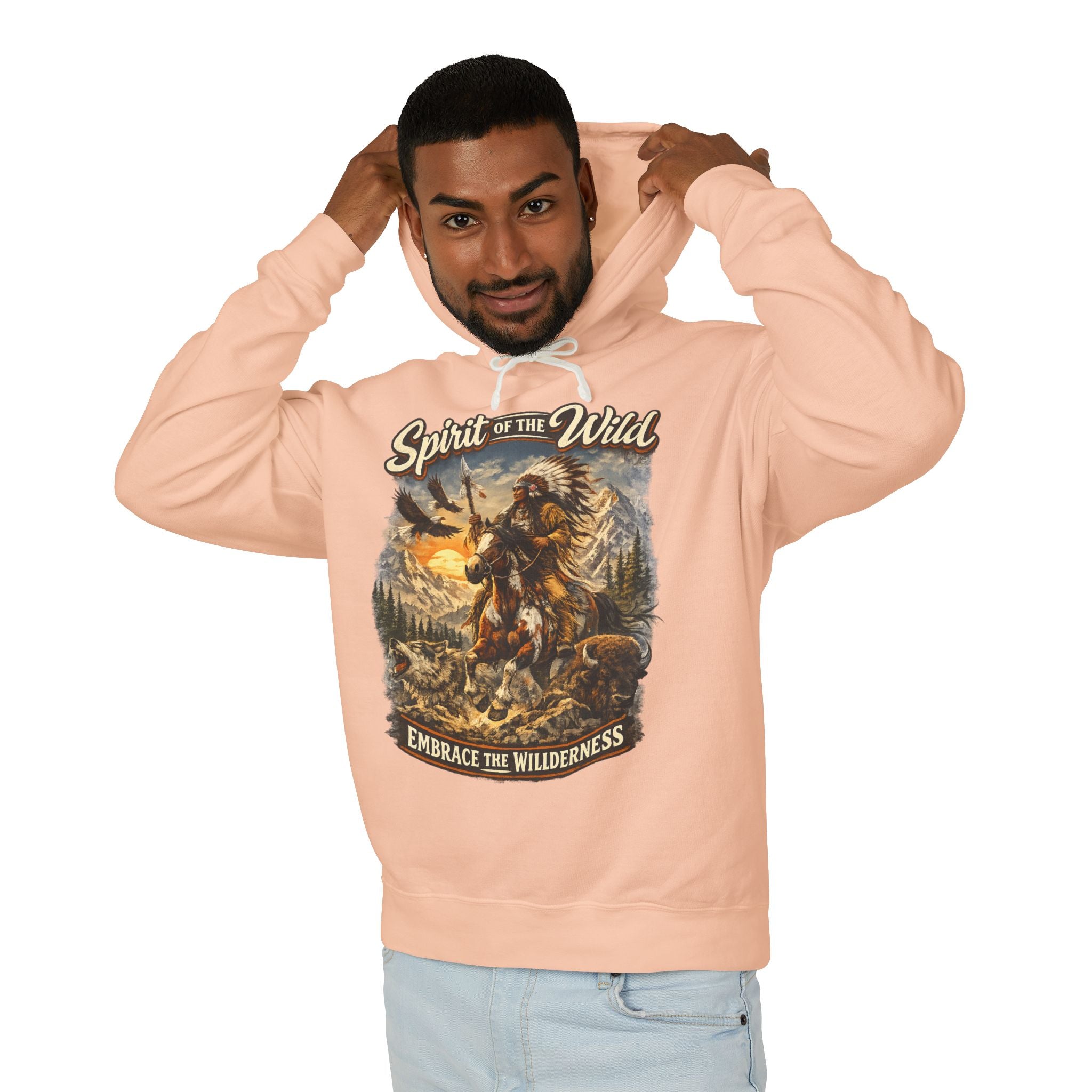 Spirit of the Wild Hoodie — Embrace the Wilderness Native Horse Graphic Hoodie